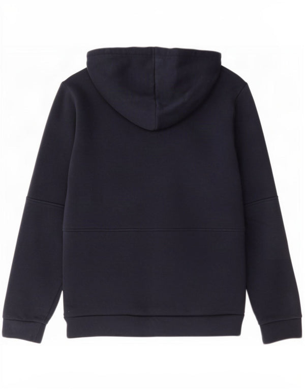 Felpa con cappuccio e zip da uomo Adidas XS in cotone blu navy