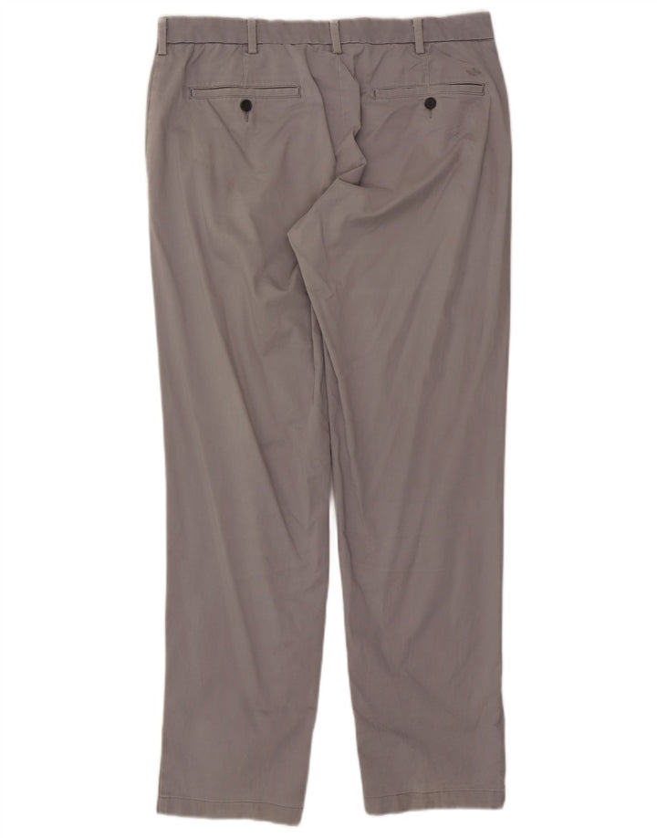 DOCKERS Pantaloni chino affusolati da uomo W36 L32 in cotone grigio