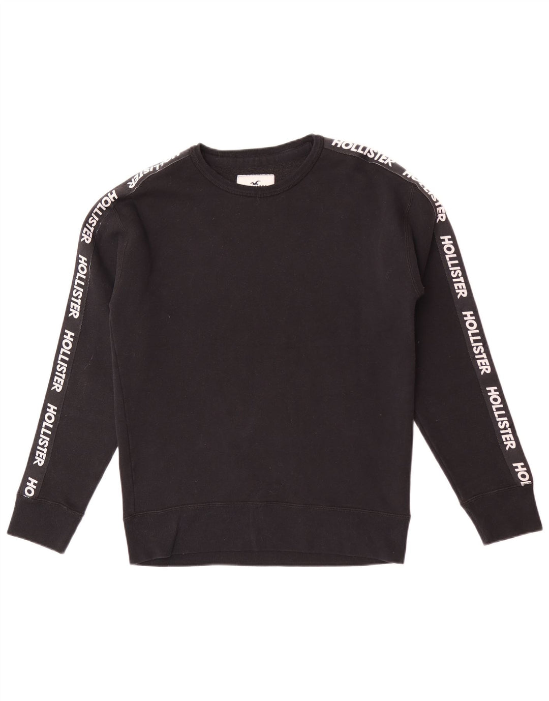 Hollister Felpa grafica da uomo Maglione Small Black Colourblock