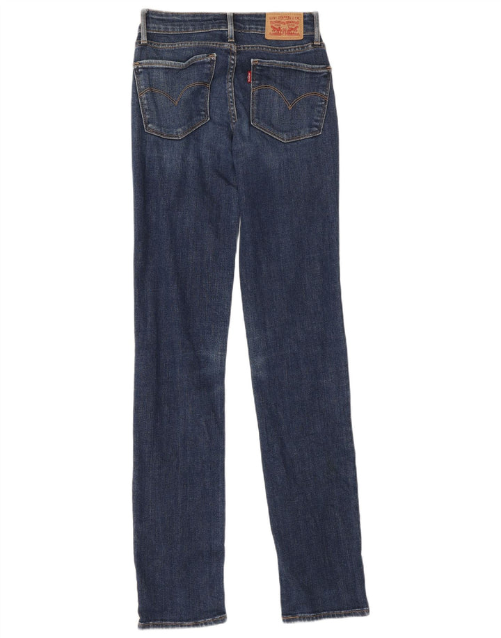 Jeans dritti Levi's 714 da donna W23 L33 in cotone blu