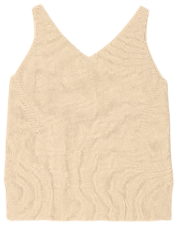 Canotta da donna Marks & Spencer UK 16 grande cotone beige