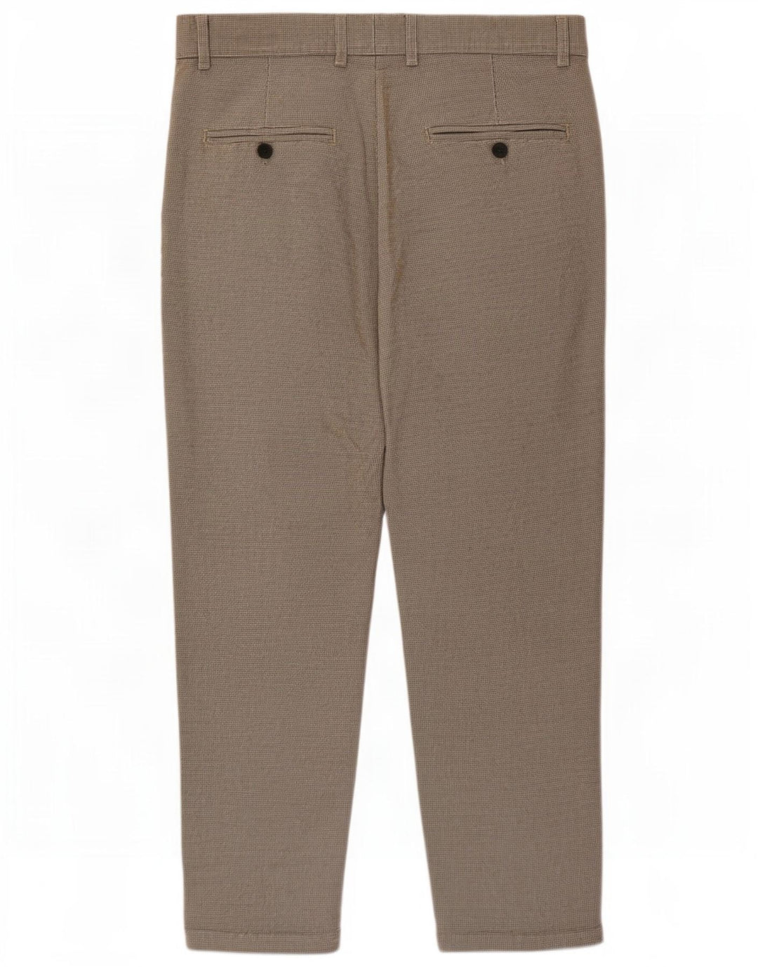 Pantaloni chino corti da uomo Zara medi W31 L24 pied de poule marroni