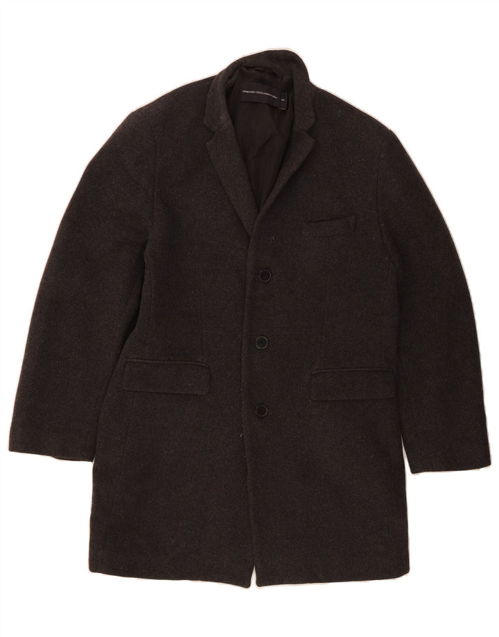 FRENCH CONNECTION Mens Overcoat UK 44 2XL Grey Wool Vintage French Connection and Second-Hand French Connection from Messina Hembry 