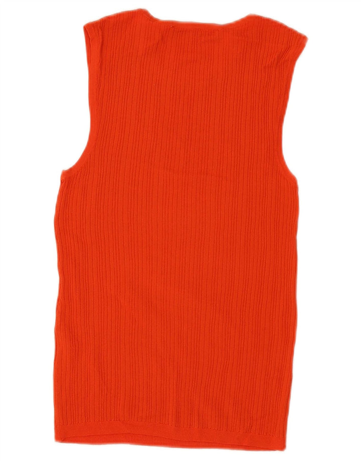 Canotta da donna Zara UK 10 piccola in acrilico arancione