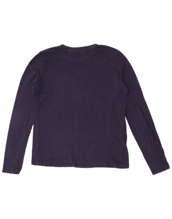 Gap Maglietta grafica da donna a maniche lunghe UK 14 Medio Blu navy