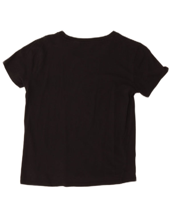 T-shirt grafica da donna Levi's Top UK 6 XS cotone nero