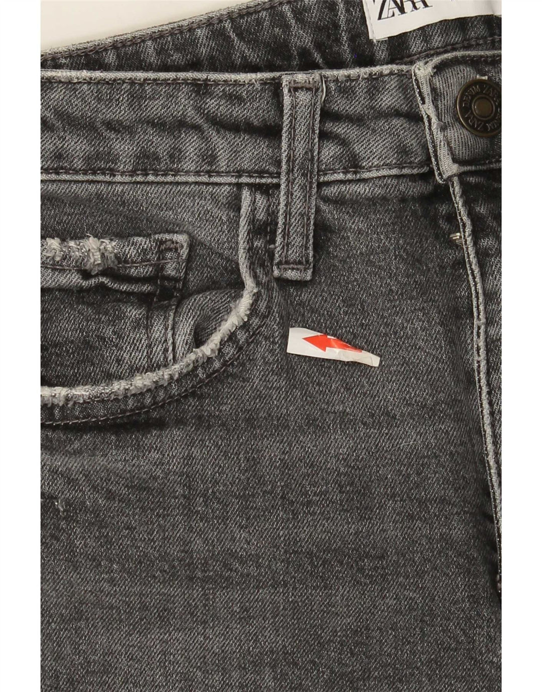 Jeans dritti da donna Zara EU 34 2XS W24 L27 Grigio