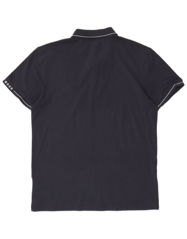 Polo da uomo slim fit Hugo Boss 2XL cotone blu navy