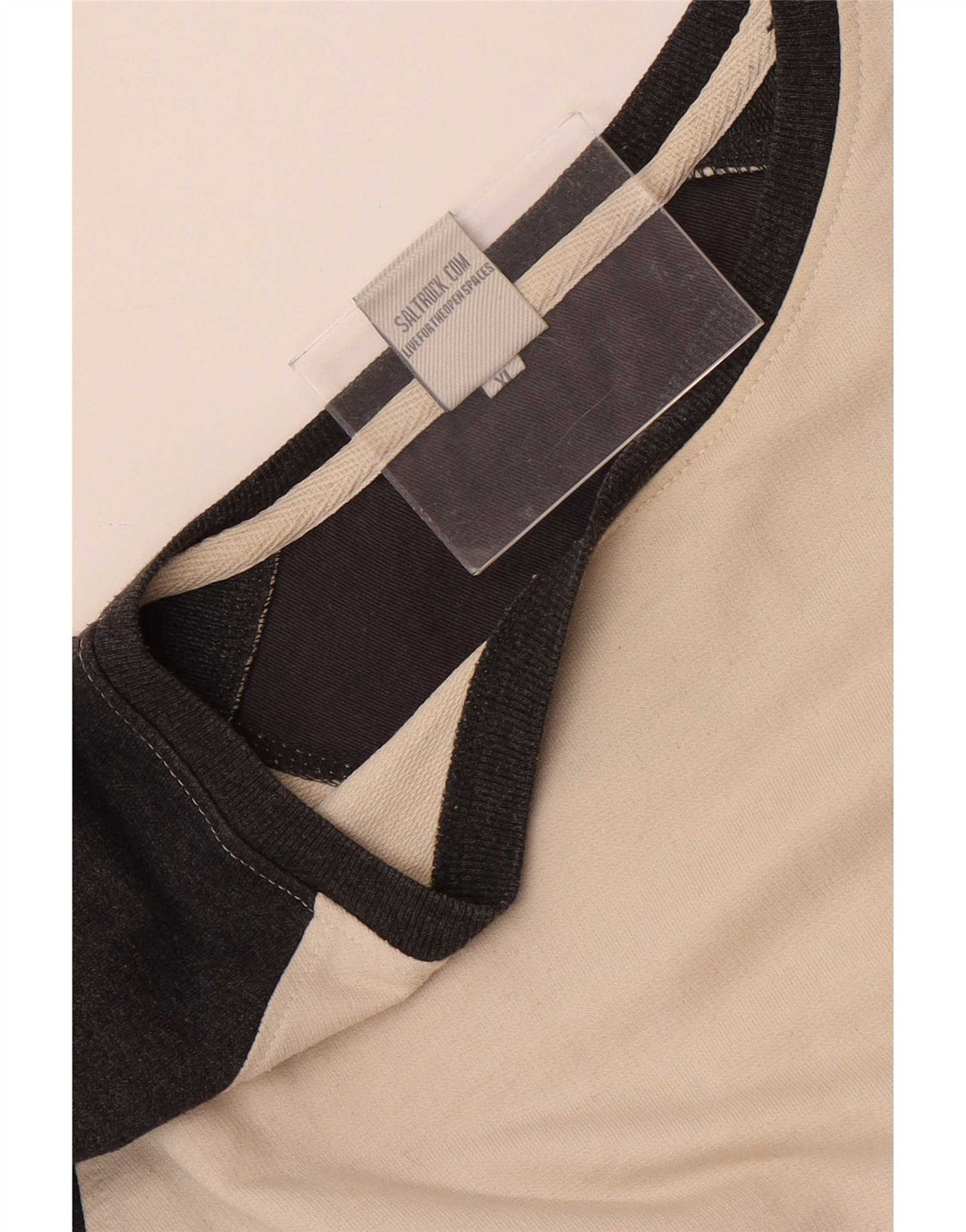 Saltrock Top da uomo a maniche lunghe XL bianco color block