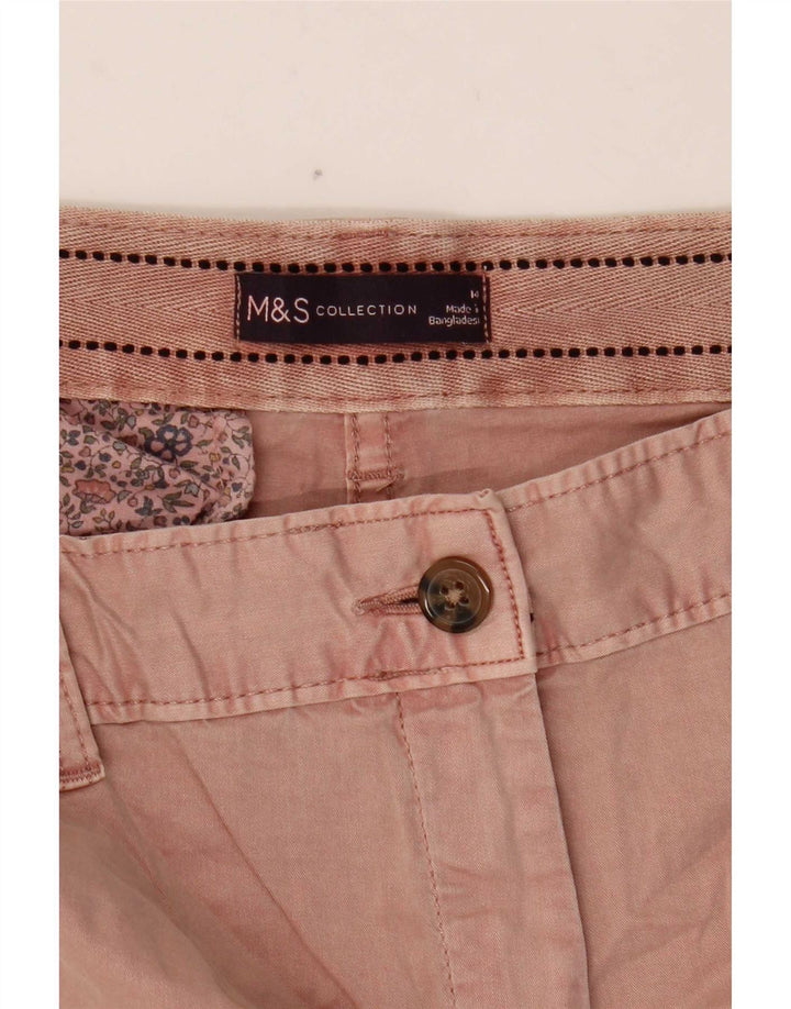 Pantaloncini chino da donna Marks & Spencer UK 14 Large W34 Rosa