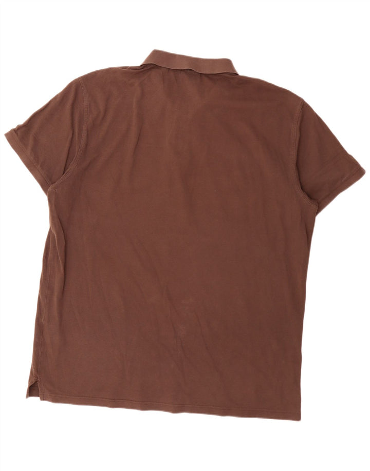Polo Gant da uomo vestibilità regolare 3XL cotone marrone