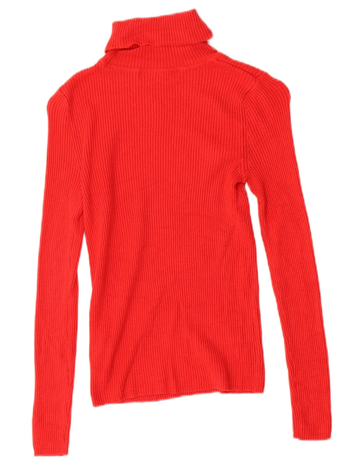 Marks & Spencer Top da donna a maniche lunghe UK 8 Small Rosso in viscosa