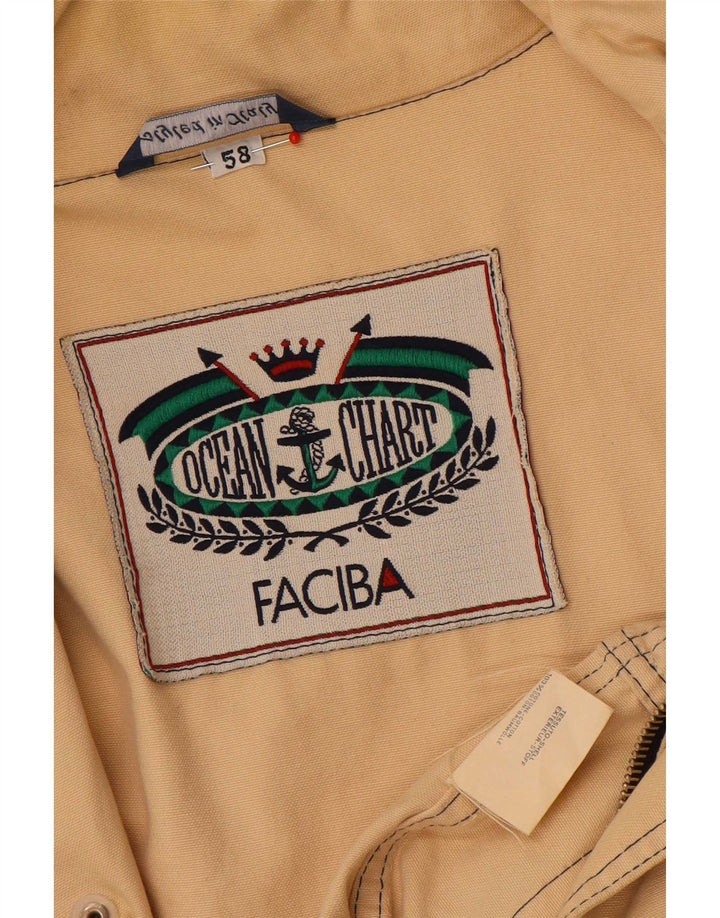 Giacca Utility Uomo Faciba IT 58 4XL Cotone Beige