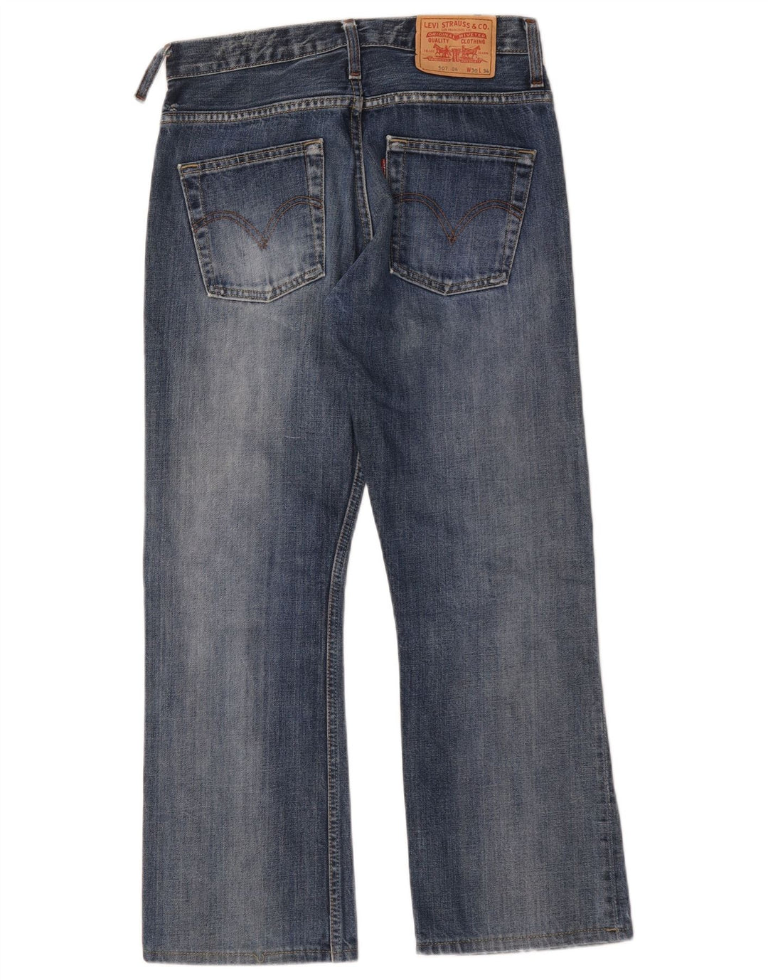 Jeans Levi's Uomo 507 Bootcut W30 L28 Cotone Blu