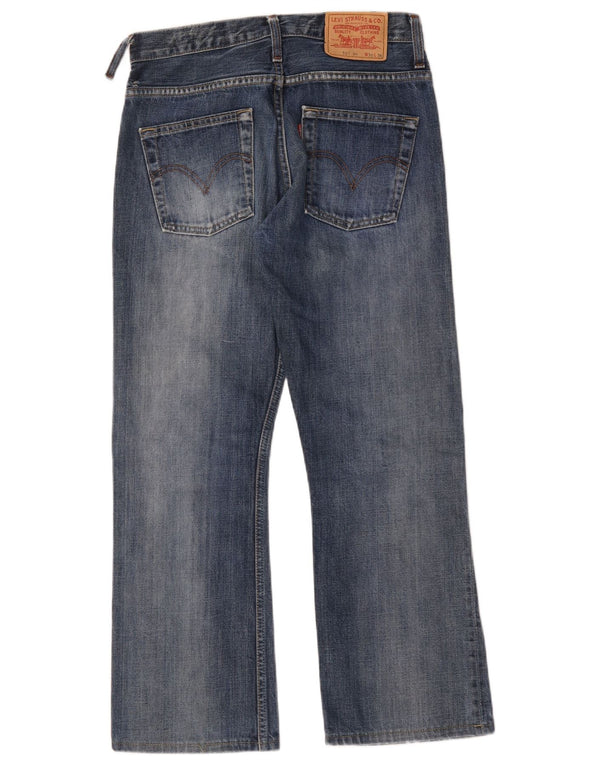 Jeans Levi's Uomo 507 Bootcut W30 L28 Cotone Blu
