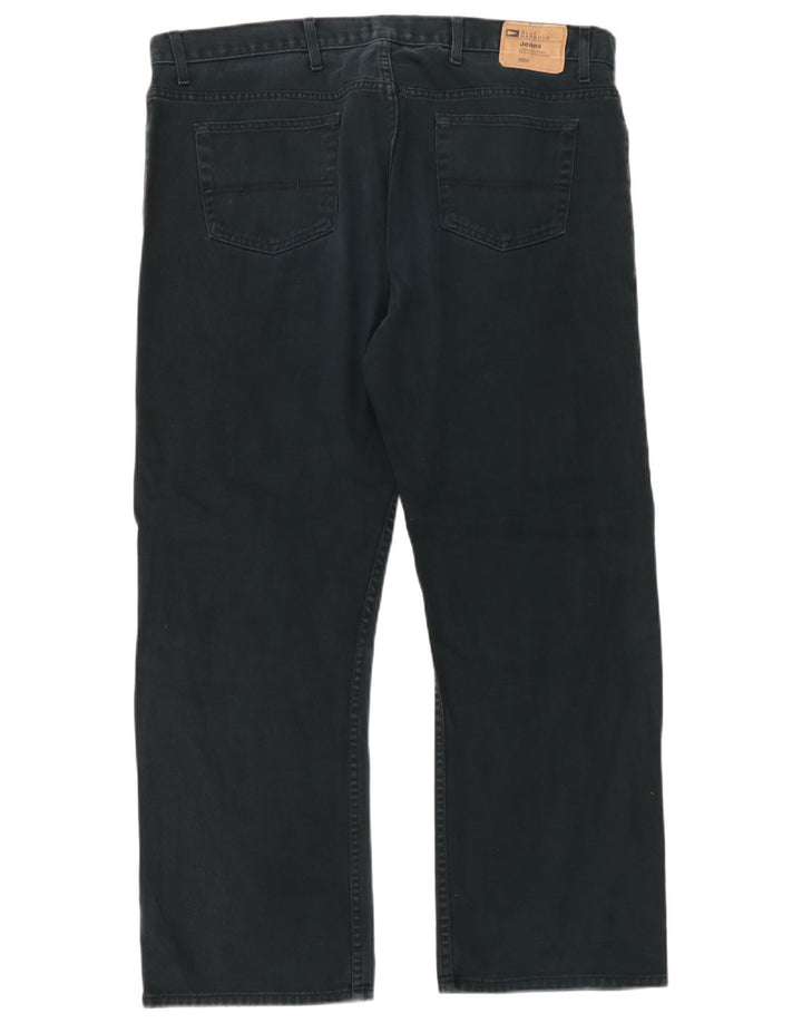 Jeans dritti da uomo Marks & Spencer Blue Harbour W42 L31 cotone nero