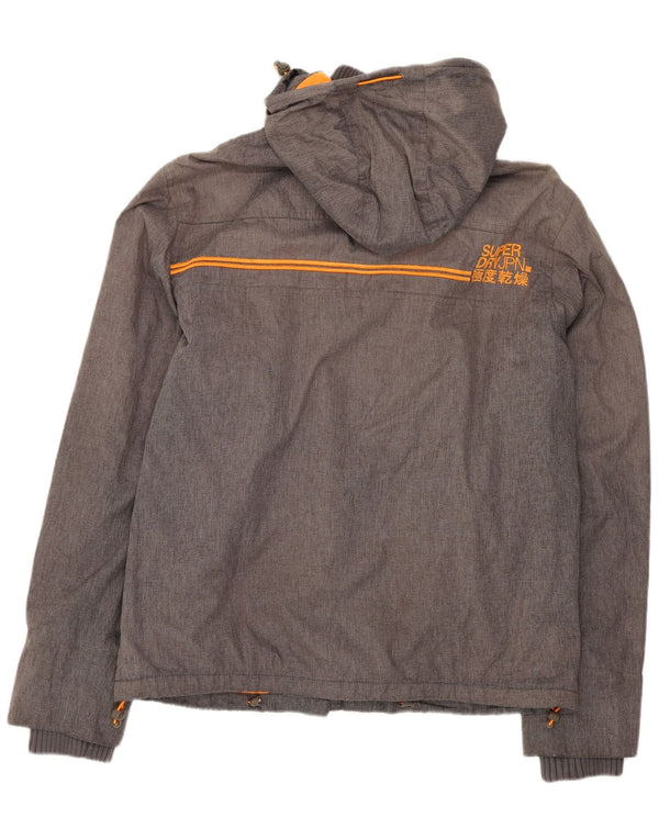 Giacca a vento da uomo con cappuccio Superdry Windcheater UK 40 Large Grey Sports