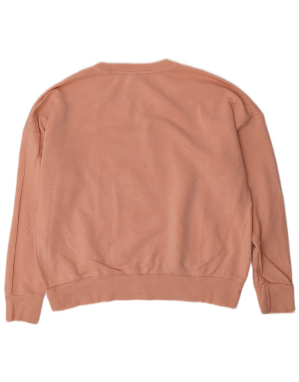 Felpa oversize con grafica Adidas da donna UK 12/14 Rosa medio