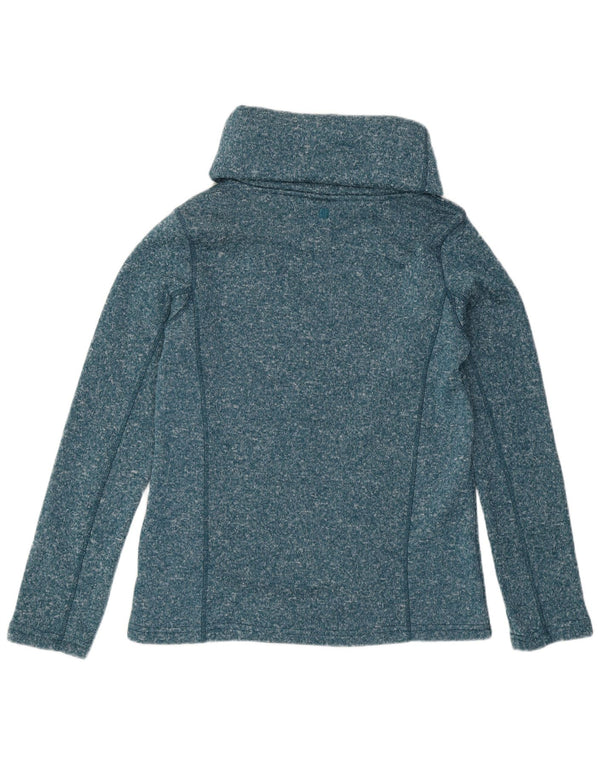 Mountain Warehouse Womens Roll Neck Jumper Sweater UK 8 Small Green Flecked