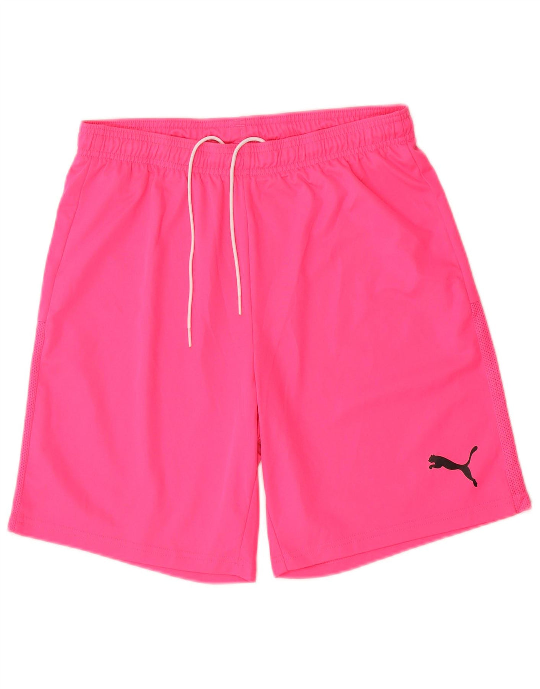 Pantaloncini sportivi da uomo Puma in poliestere rosa medio