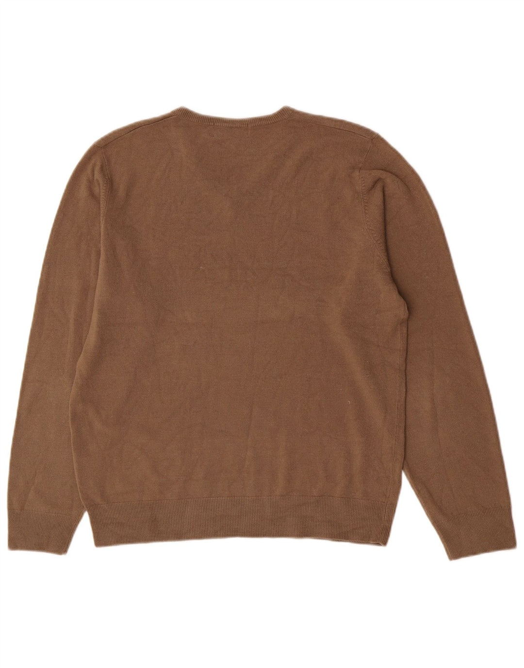 Maglione da uomo con scollo a V Marks & Spencer in acrilico beige medio