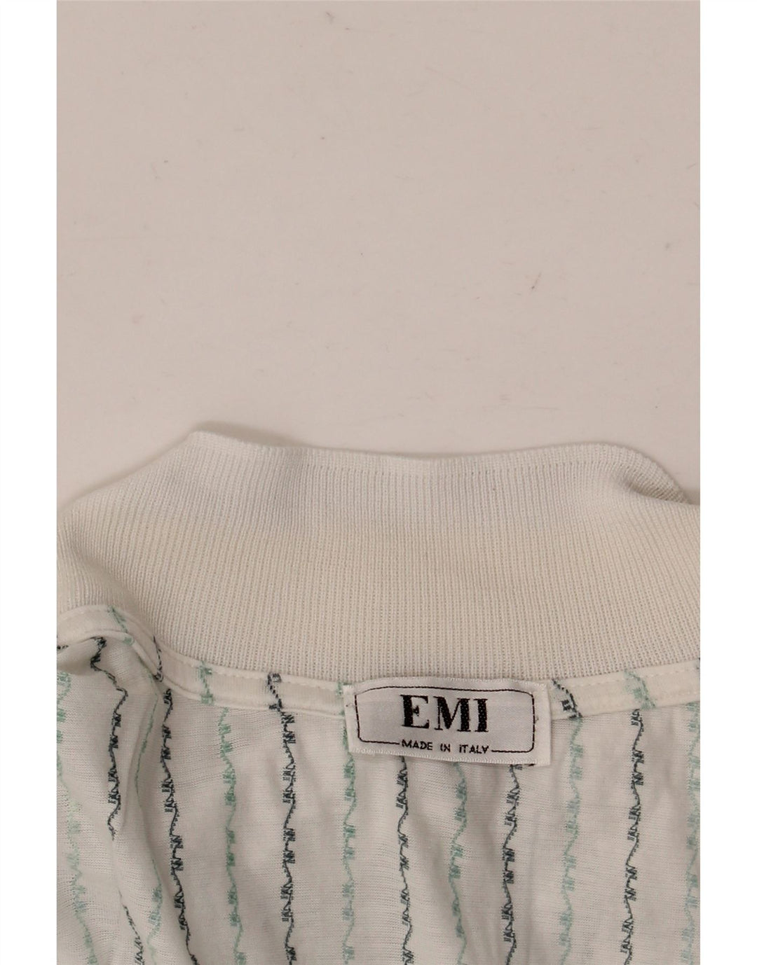 Polo vintage da uomo XL a righe bianche