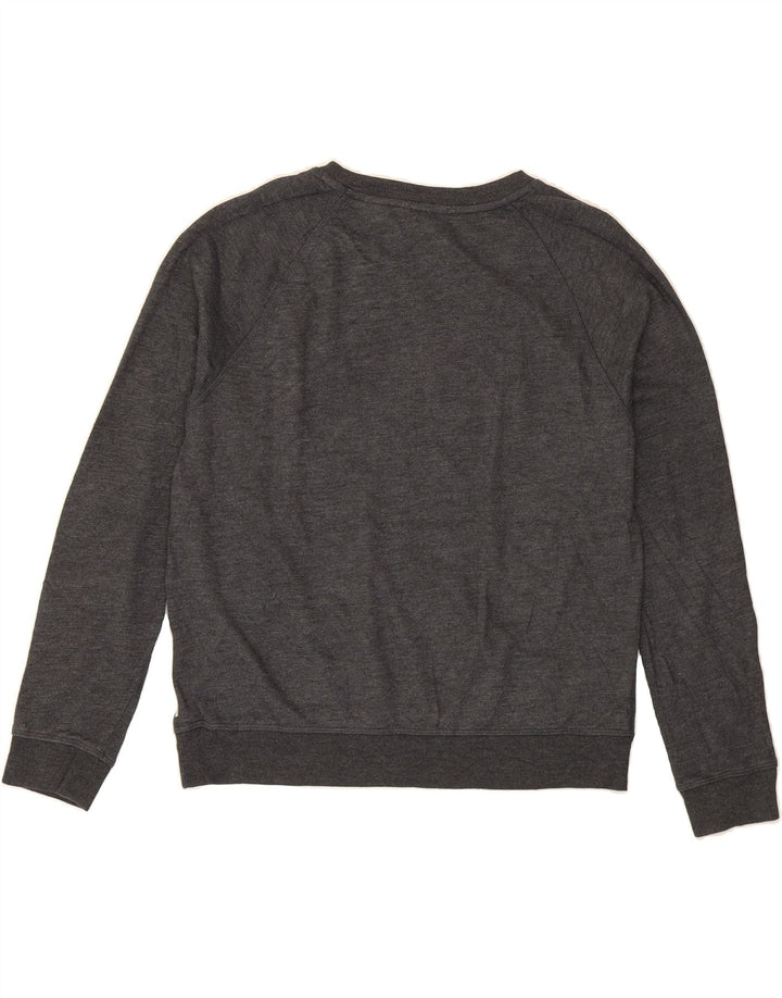 LEVI'S Womens Graphic Sweatshirt Jumper UK 16 Large Grey Flecked Cotton Vintage Levi's and Second-Hand Levi's from Messina Hembry 