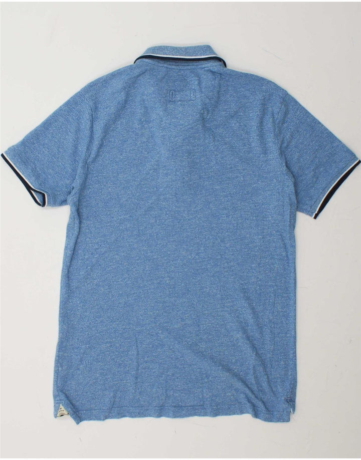 FAT FACE Mens Polo Shirt Medium Blue Cotton