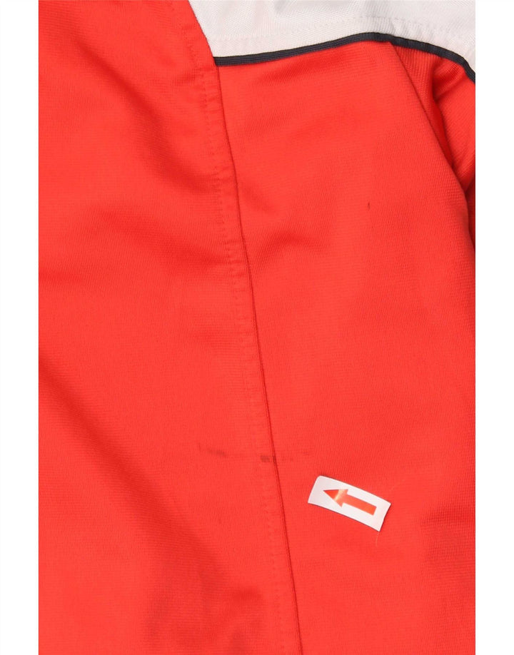 Giacca da tuta da uomo Diadora Large rossa in poliestere color block