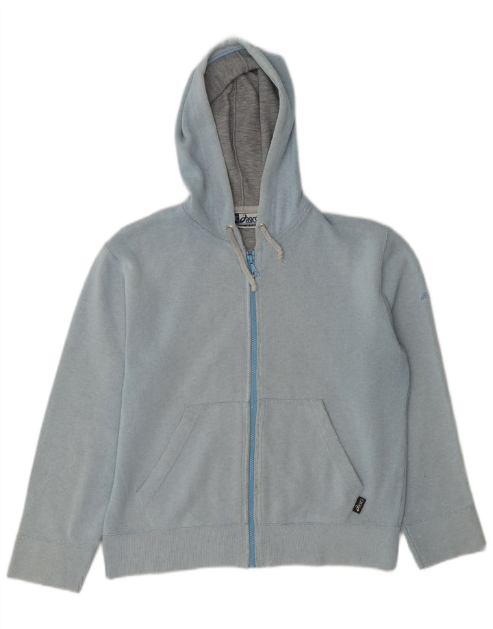 Felpa con cappuccio e zip da donna Asics UK 14 Blu medio