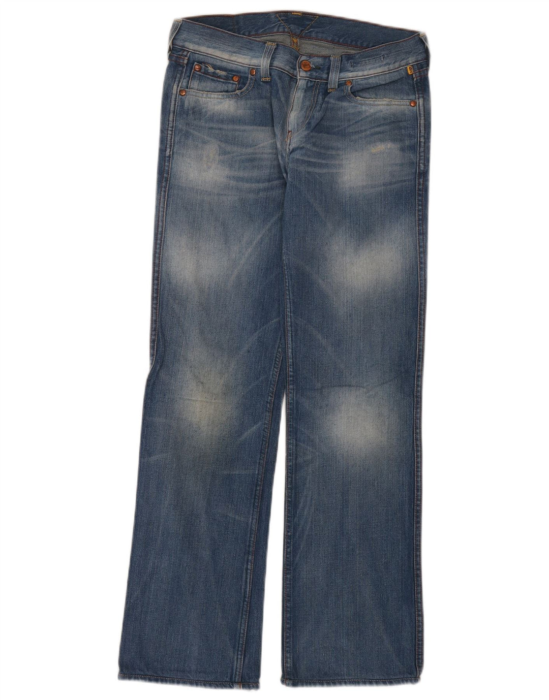 Jeans dritti da donna Meltin' Pot W26 L32 cotone blu