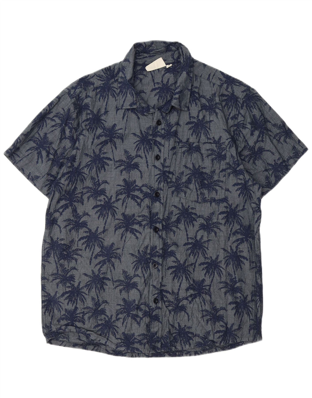 Camicia a maniche corte da uomo Mountain Warehouse Grande hawaiana floreale blu navy