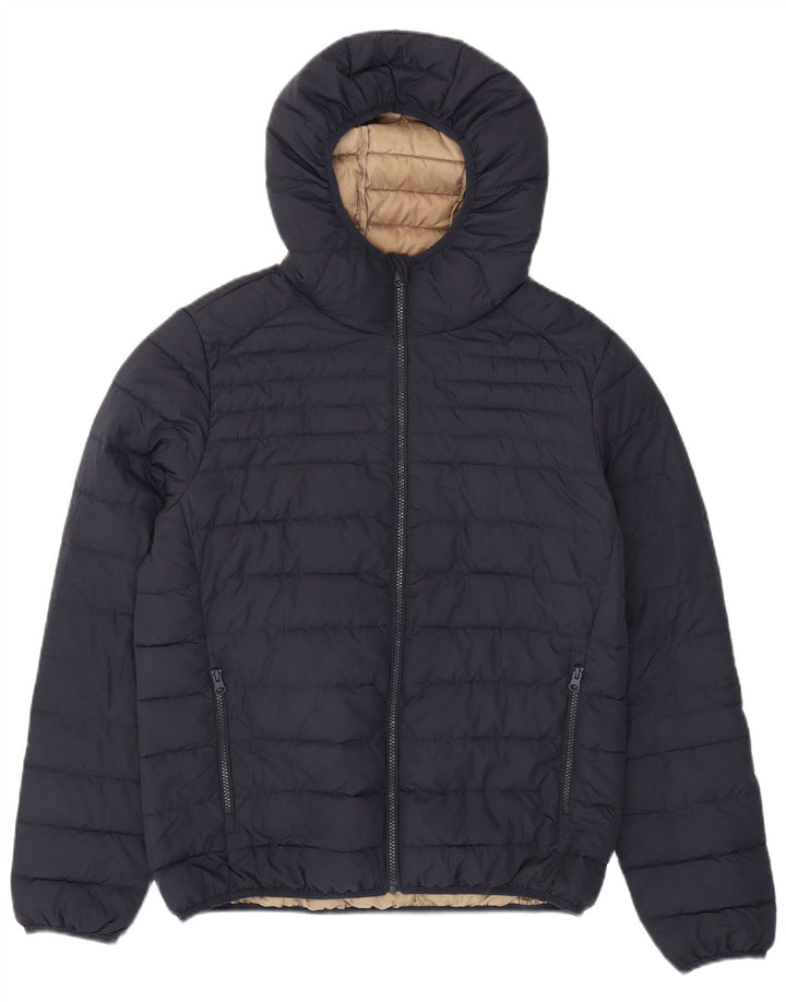 Giacca imbottita con cappuccio da uomo Dack's IT 48 medio blu navy