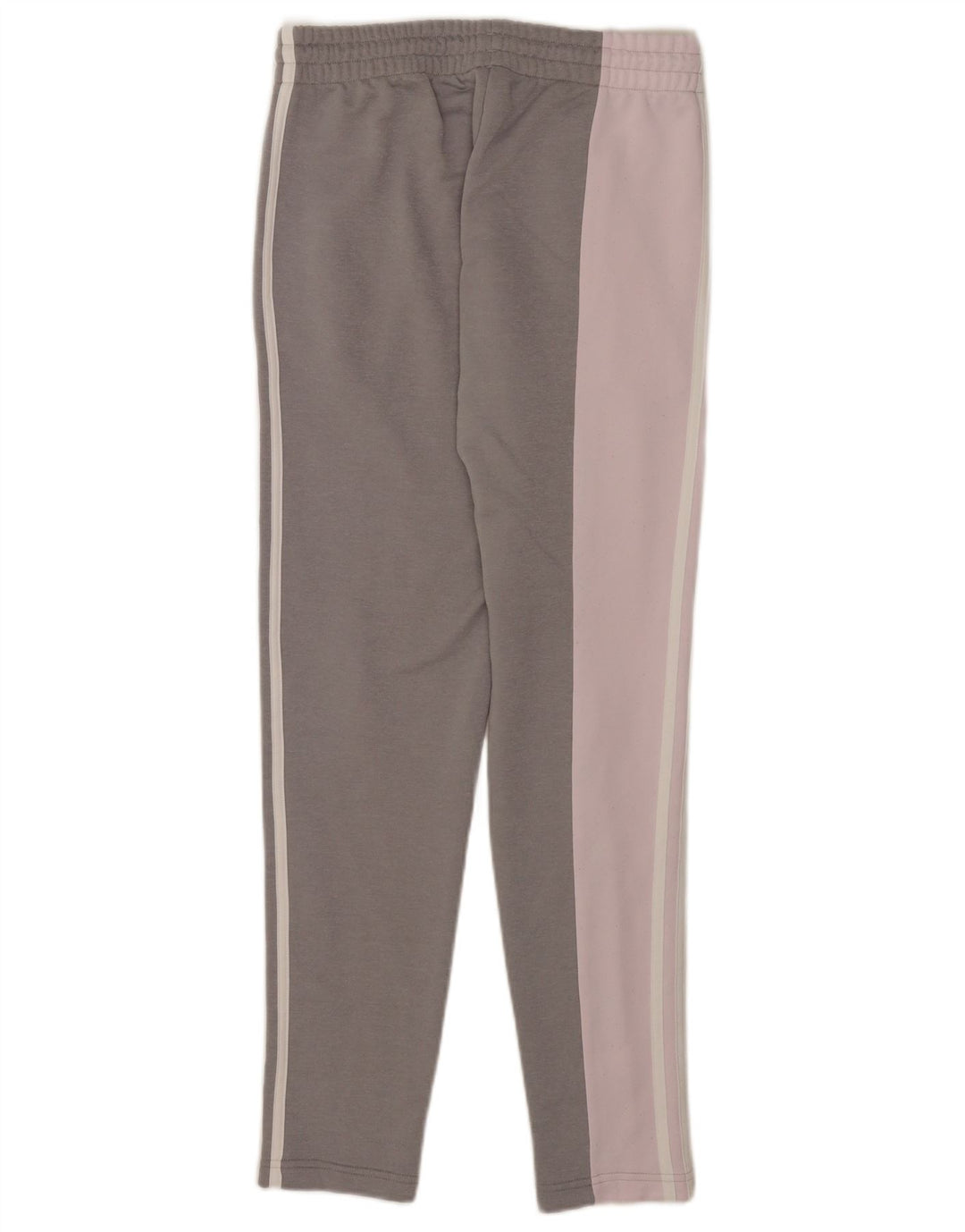 Pantaloni da tuta da donna Adidas UK 8/10 Small Grigio Colourblock Poliestere