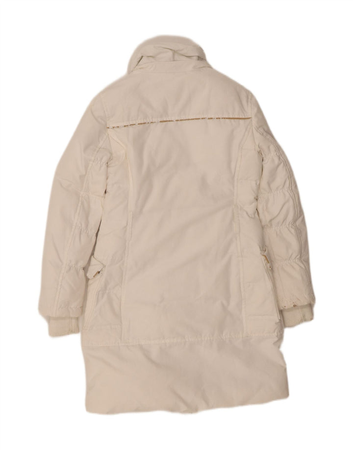 GAS Womens Padded Coat IT 38 XS White Cotton Vintage Gas and Second-Hand Gas from Messina Hembry 