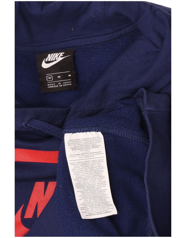 Felpa con cappuccio Nike Air Graphic da uomo in cotone blu medio
