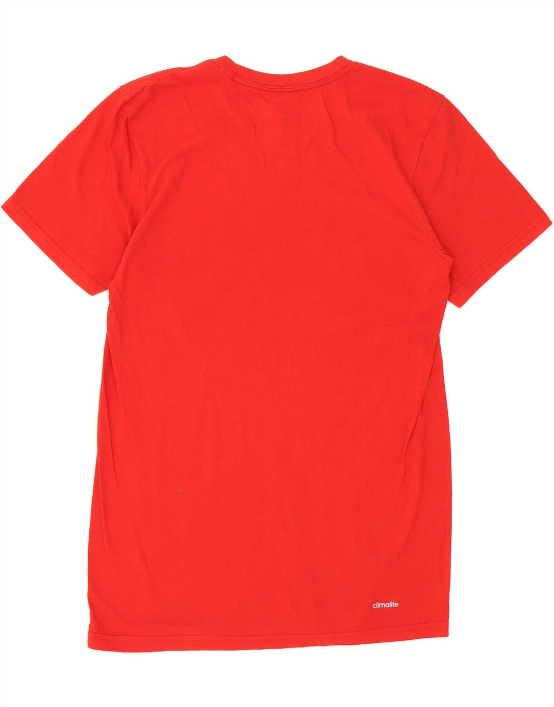 ADIDAS Mens Graphic T-Shirt Top Small Red Polyester Vintage Adidas and Second-Hand Adidas from Messina Hembry 