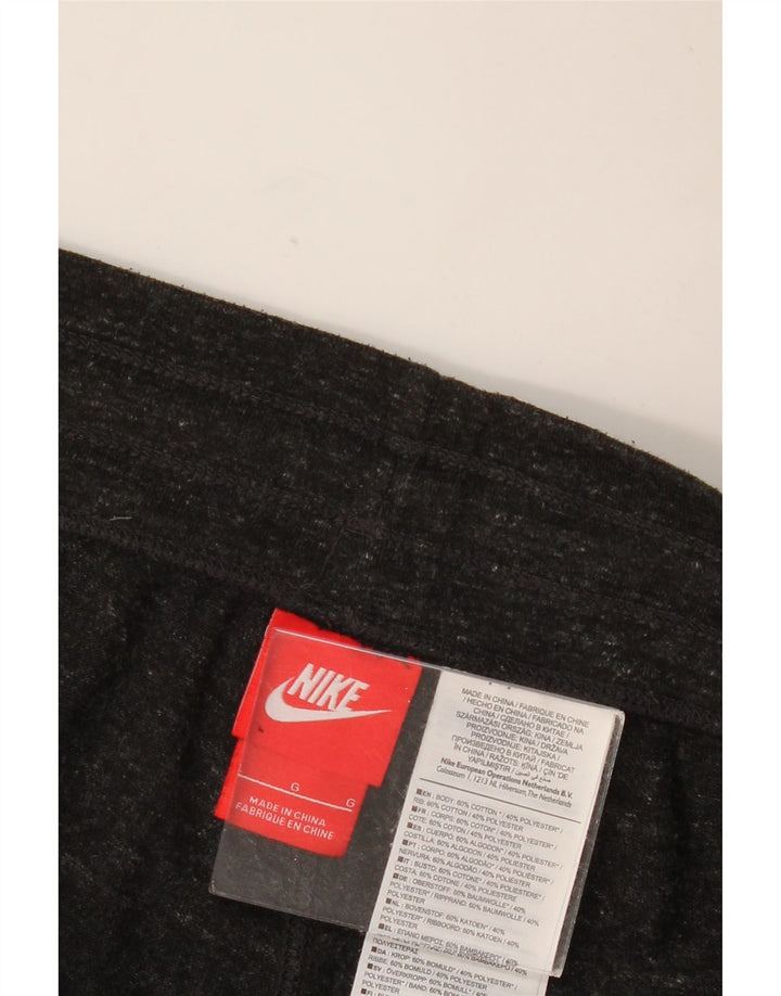 Pantaloni da tuta da donna NIKE Joggers UK 16 Large in cotone chiazzato grigio