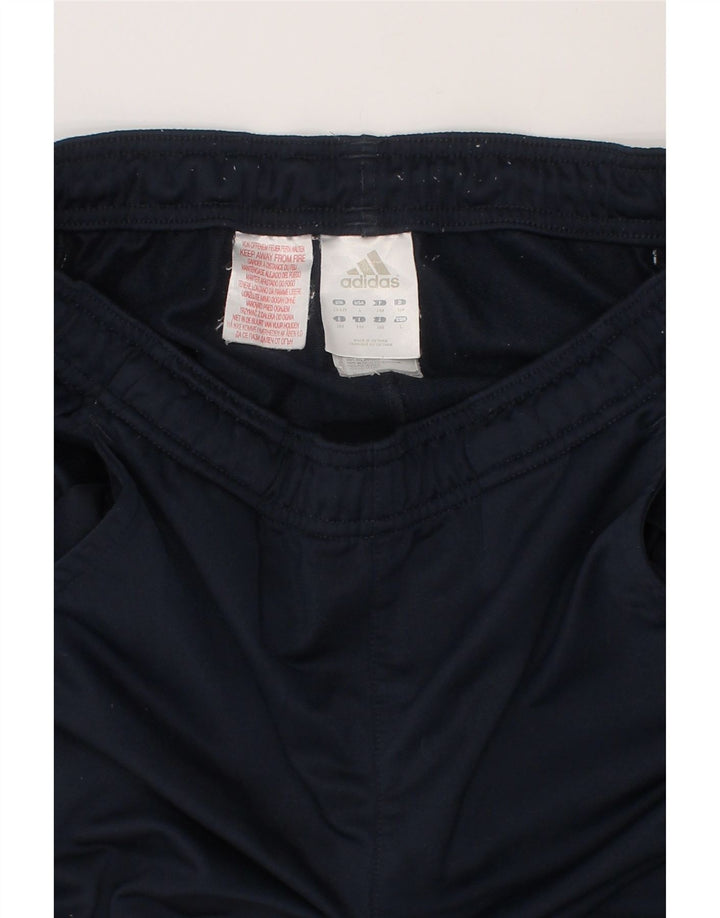 ADIDAS Boys Tracksuit Trousers 13-14 Years  Navy Blue Polyester Vintage Adidas and Second-Hand Adidas from Messina Hembry 