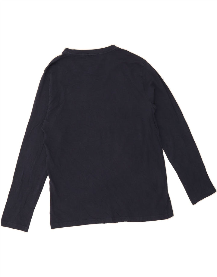 TOMMY HILFIGER Boys Graphic Top Long Sleeve 15-16 Years Large Navy Blue Vintage Tommy Hilfiger and Second-Hand Tommy Hilfiger from Messina Hembry 
