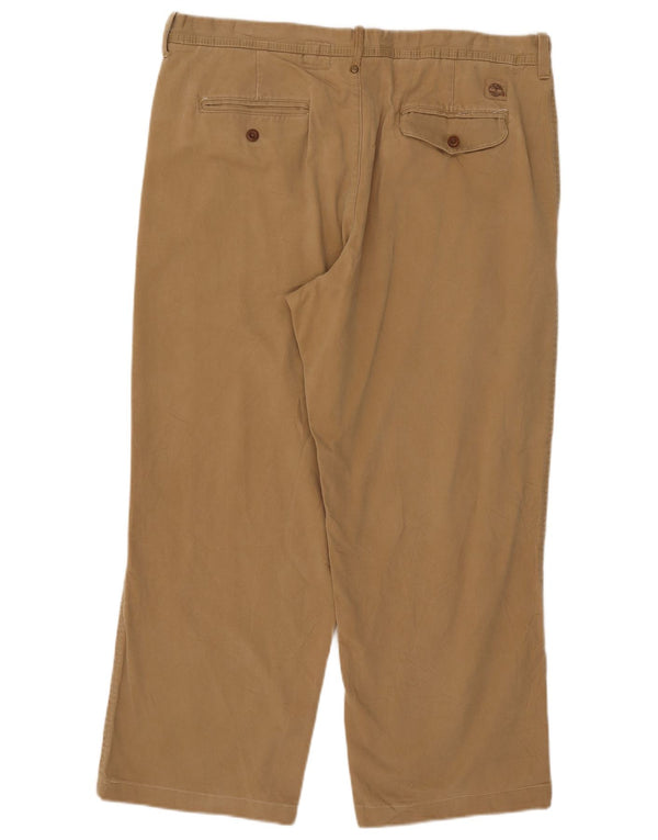 Pantaloni chino dritti da uomo Timberland W38 L27 in cotone beige