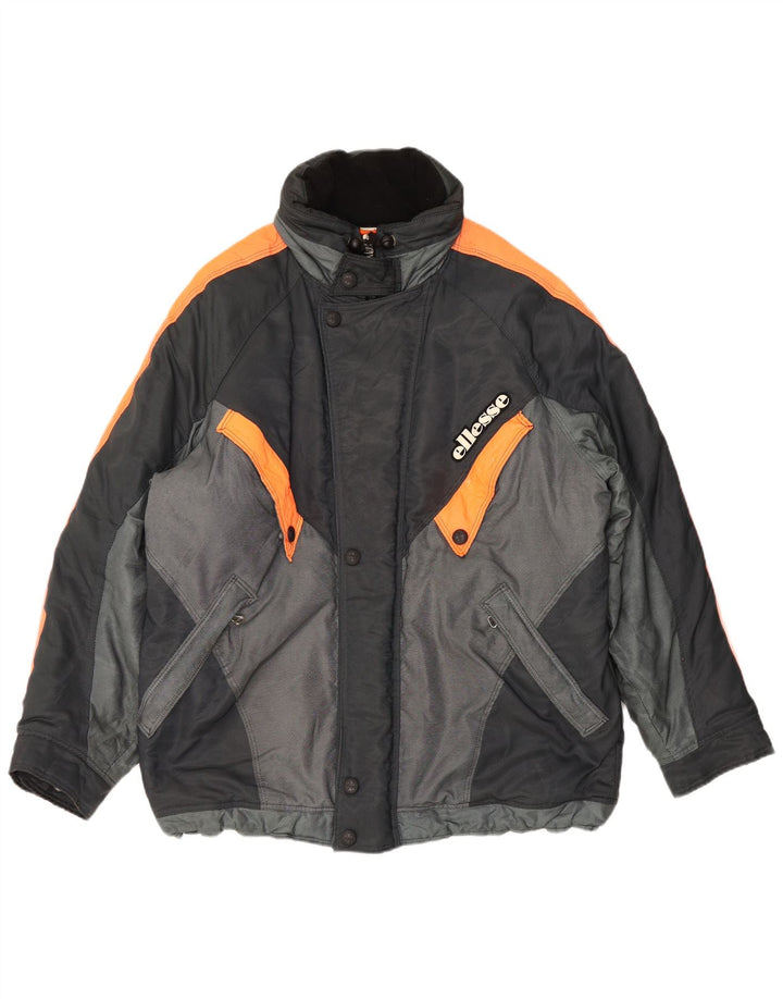 Giacca da sci da uomo dal taglio ampio Ellesse IT 50 Large Black Colourblock