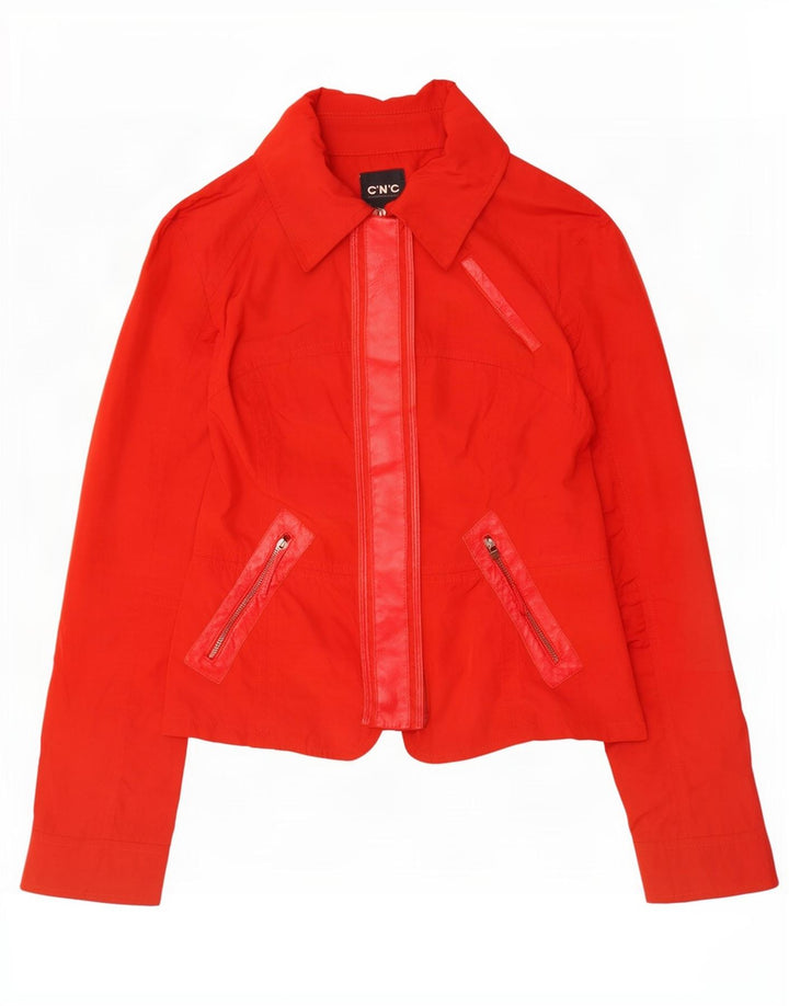 Bomber da donna CNC Costume National IT 42 Medio Rosso Poliestere