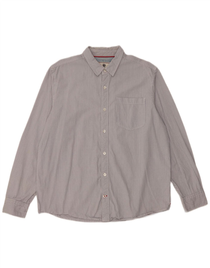 Camicia da uomo Fat Face XL Gessato blu