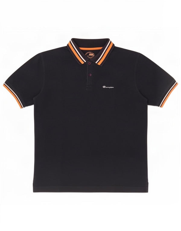 Polo Champion da ragazzo, 11-12 anni, grande, in cotone blu navy