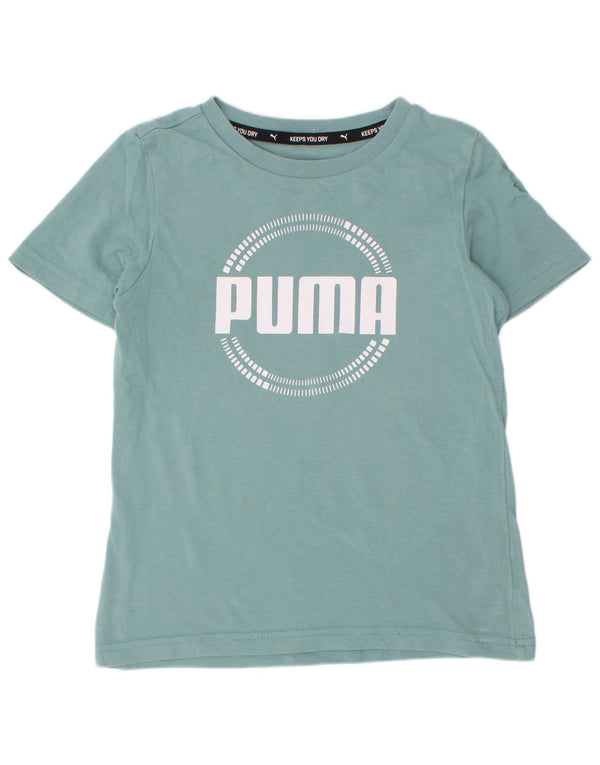 Maglietta grafica Puma da bambino, 7-8 anni, blu