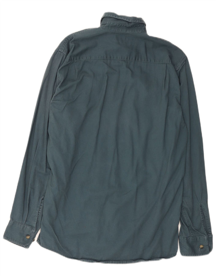 Camicia da uomo Wrangler piccola in cotone blu
