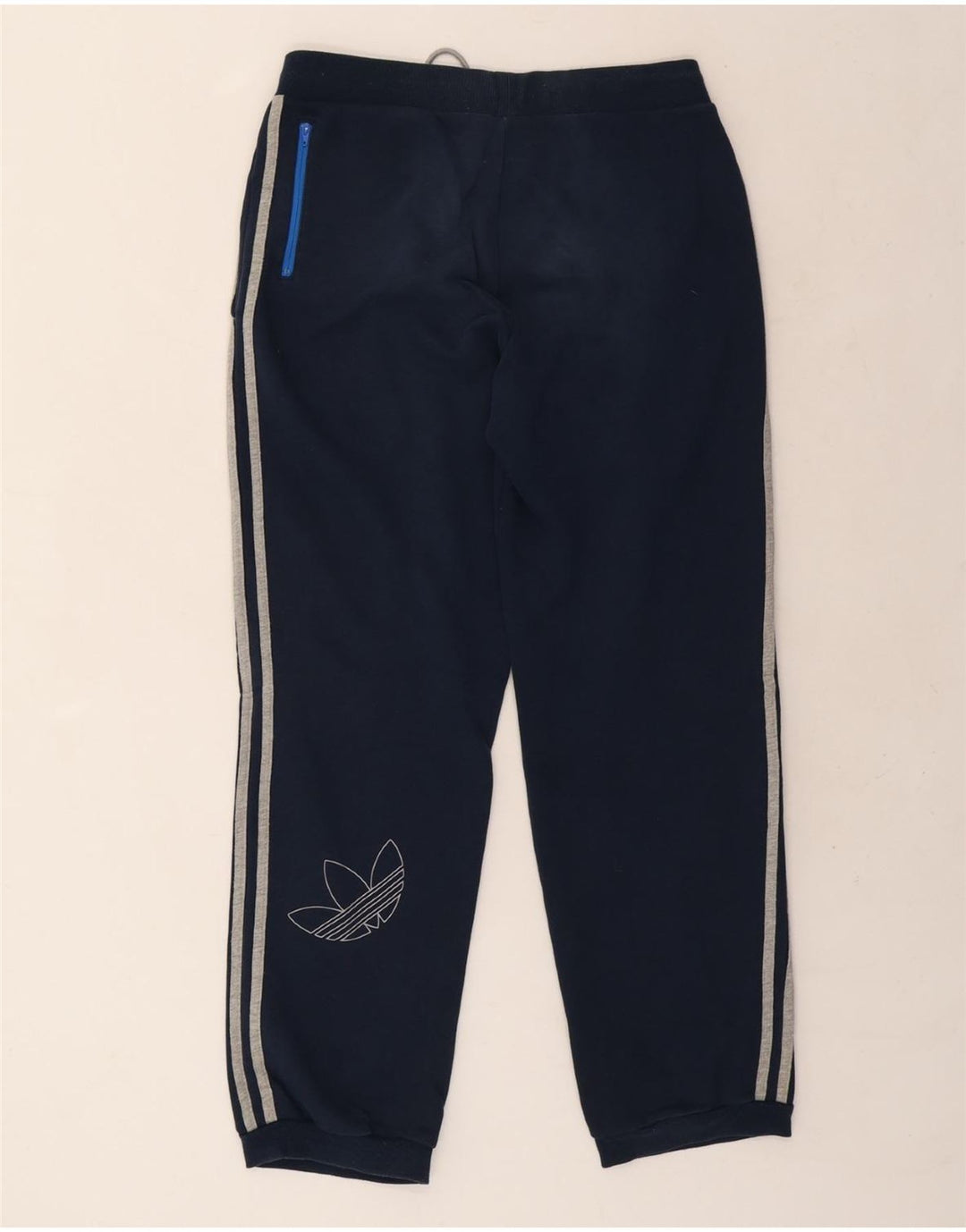 Pantaloni da tuta con grafica ADIDAS da uomo Joggers medio cotone blu navy