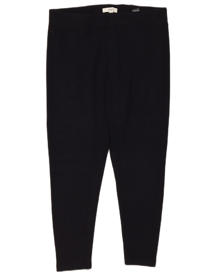Leggings da donna Marks & Spencer UK 16 Large Poliestere blu navy