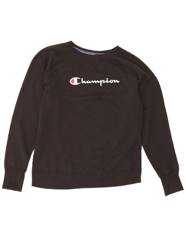 Felpa grafica da donna Champion Jumper UK 18 XL Poliestere nero